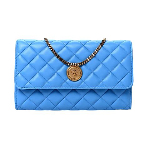 versace collection medusa leather clutch blue|Versace Medusa 95 crossbody.